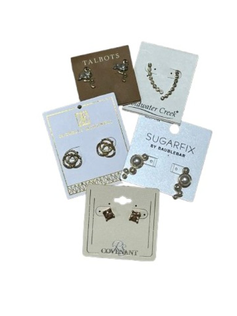 Earring Bundle - Yellow & Rose Gold Earrings (5 Pairs) - Nwt